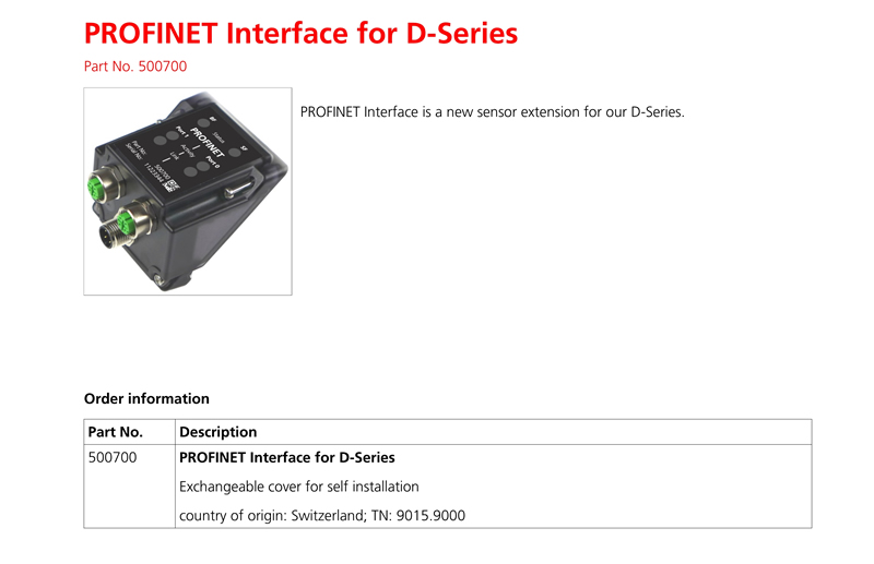 500700 D系列Profinet 的通讯接口(图1)